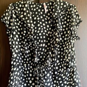 Xhilaration Polka Dot Blouse